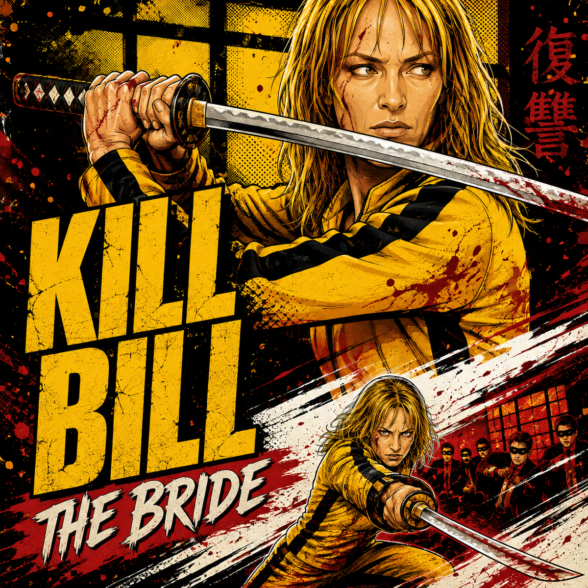 Kil Bill- 4x4 Tile