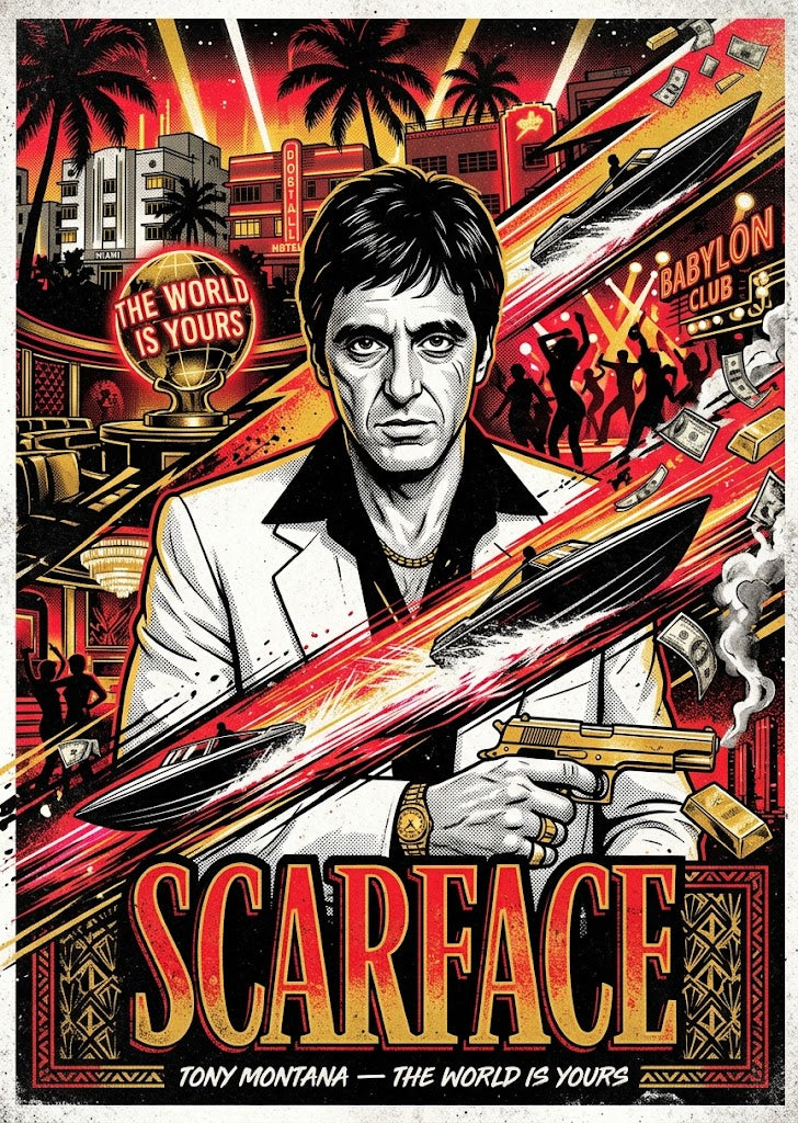 Scarface- Custom 5x7
