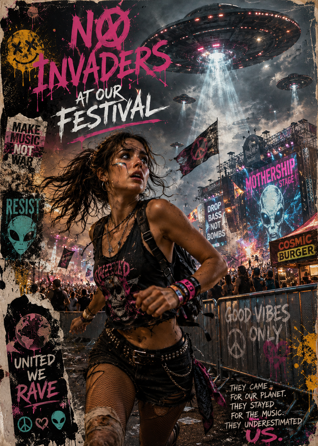 Alien Festival- Custom 5x7