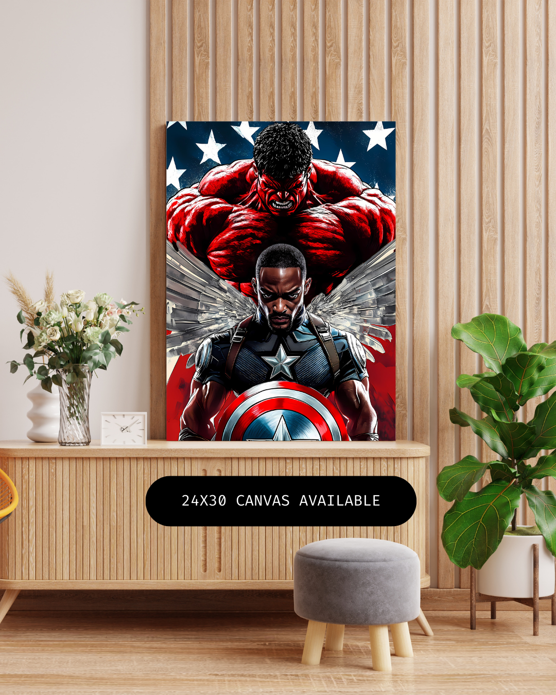 American Captain- Custom Canvas Wall Art