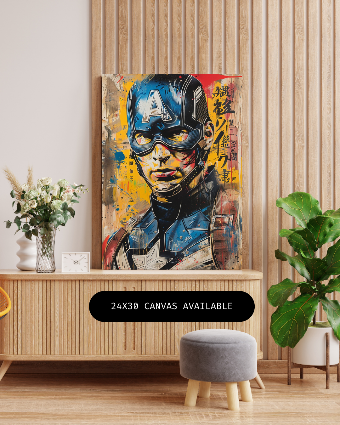 American Captain- Custom Canvas Wall Art