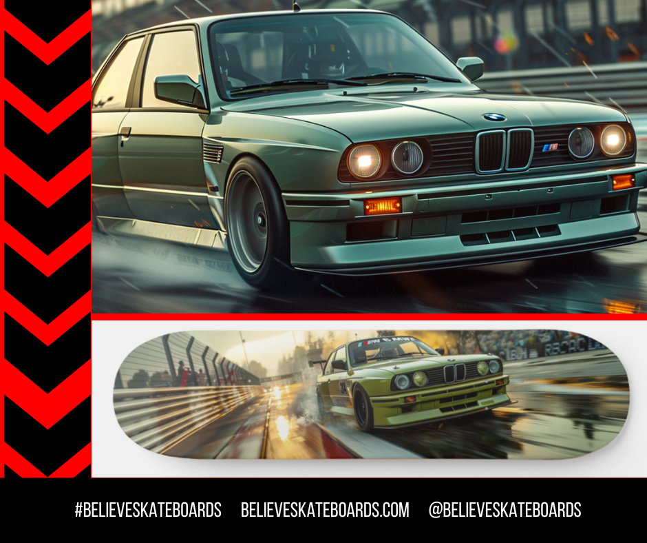 BMW Automotive Art Skateboard Deck — Design 35