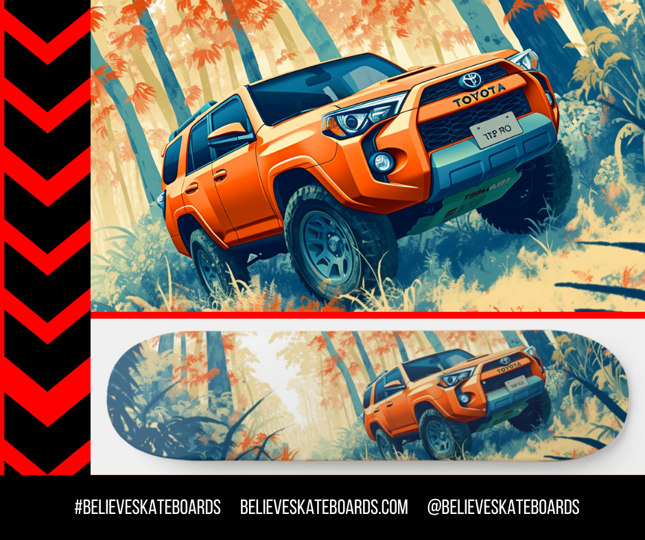 Toyota Automotive Art Skateboard Deck — Design 03