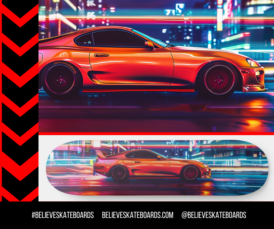 Toyota Automotive Art Skateboard Deck — Design 17