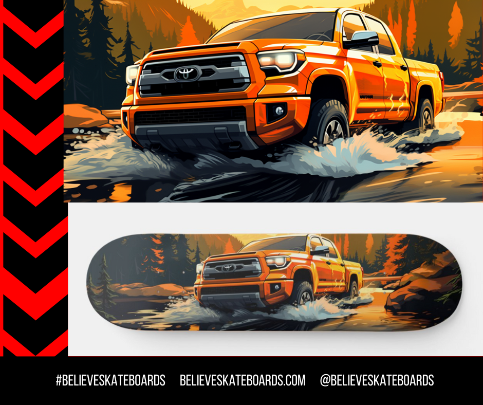 Toyota Automotive Art Skateboard Deck — Design 30