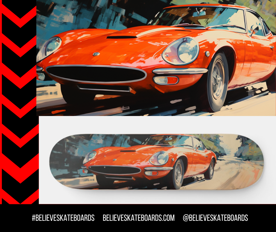 Toyota Automotive Art Skateboard Deck — Design 26