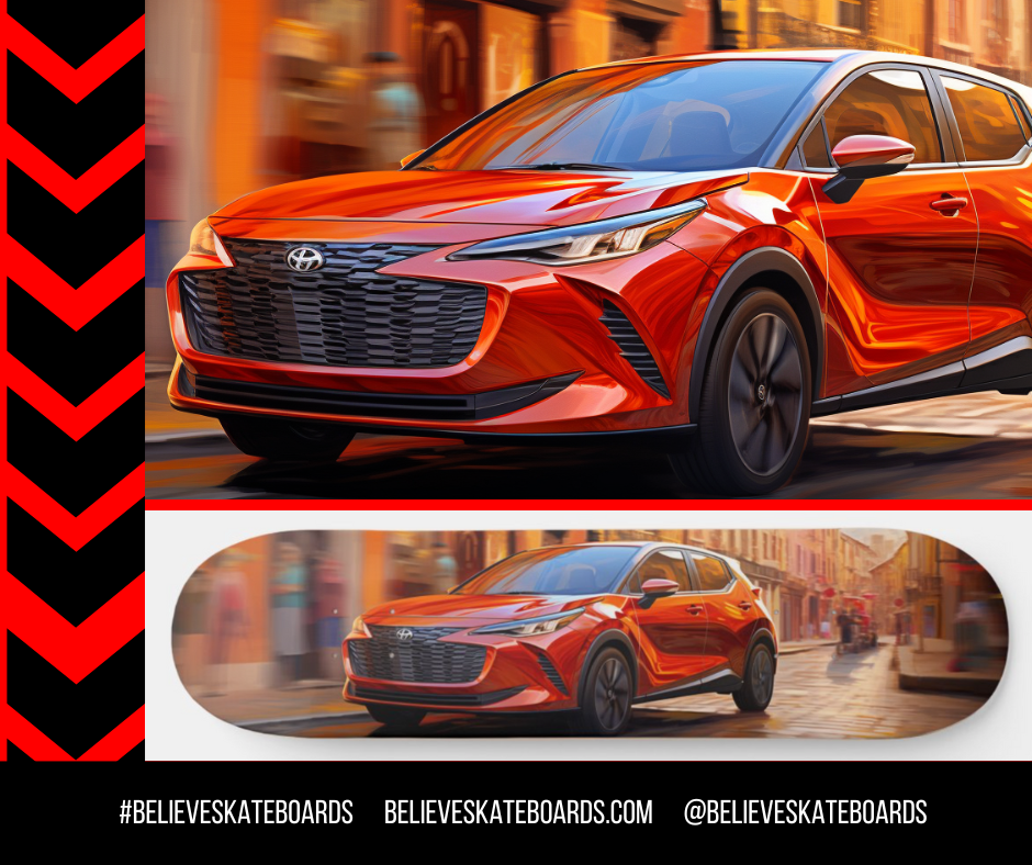 Toyota Automotive Art Skateboard Deck — Design 15
