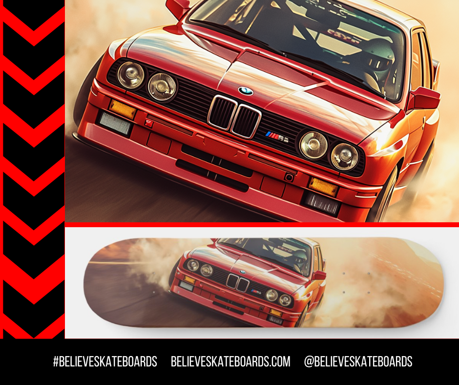 BMW Automotive Art Skateboard Deck — Design 24
