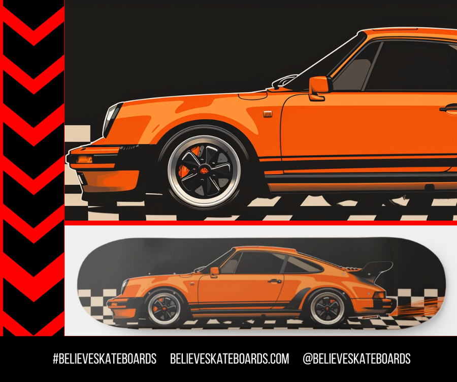 Porsche- Custom Skateboard