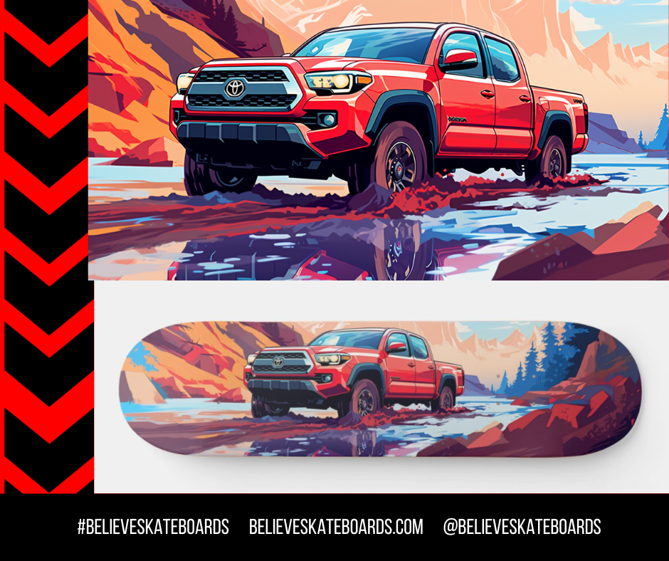 Toyota Automotive Art Skateboard Deck — Design 25