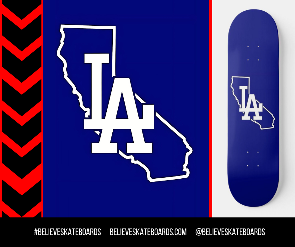 LA Dodgers- Custom Skateboard