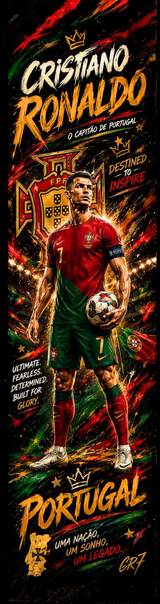 Cristiano Ronaldo Portugal — Skateboard Deck