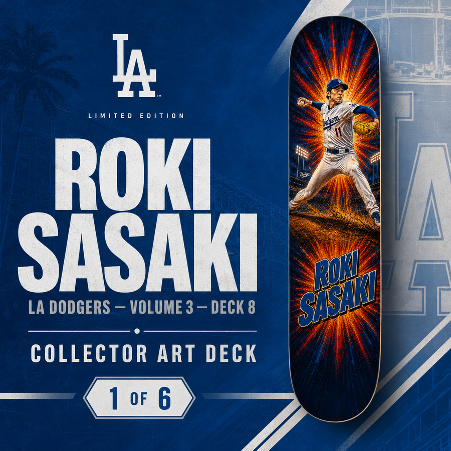 LA Baseball Sasaki Hero- Customized Skateboard