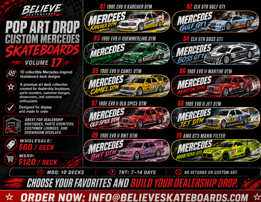 MERCEDES BENZ SKATEBOARD DROP- VOLUME 17