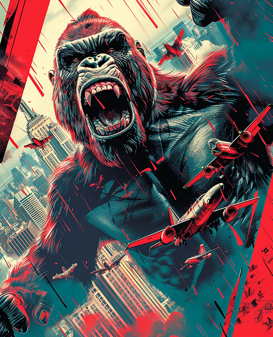 Angry Ape- Custom Canvas Wall Art