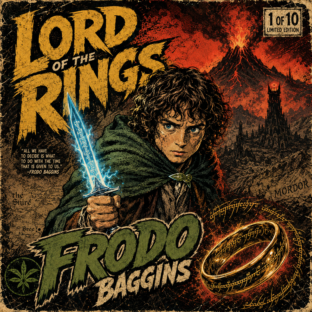 Lord of the Rings Frodo- 4x4 Tile