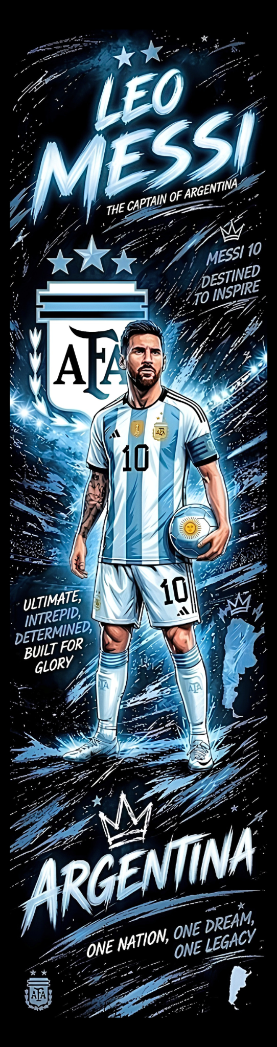 Lionel Messi Argentina — Skateboard Deck