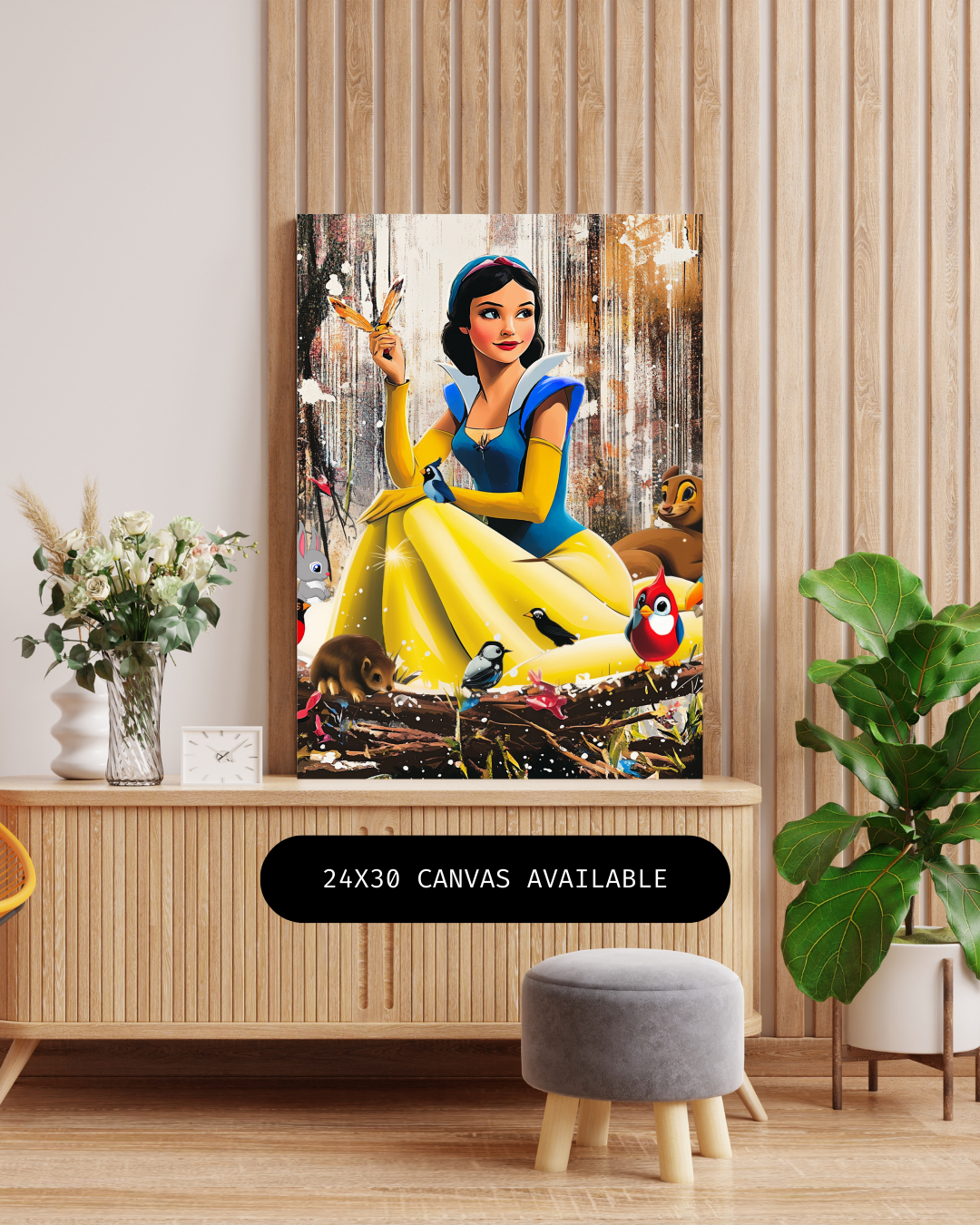 White Snow- Custom Canvas Wall Art