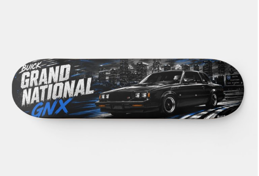 1987 Buick GNX Black Skateboard Deck