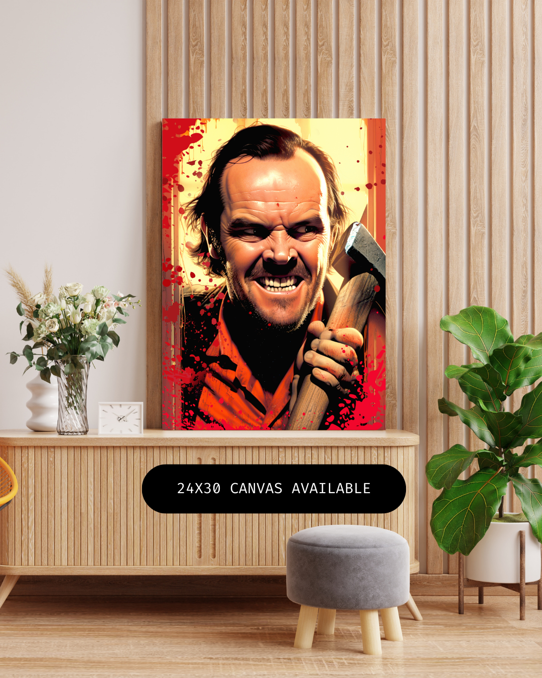 Axe Murder- Custom Canvas Wall Art
