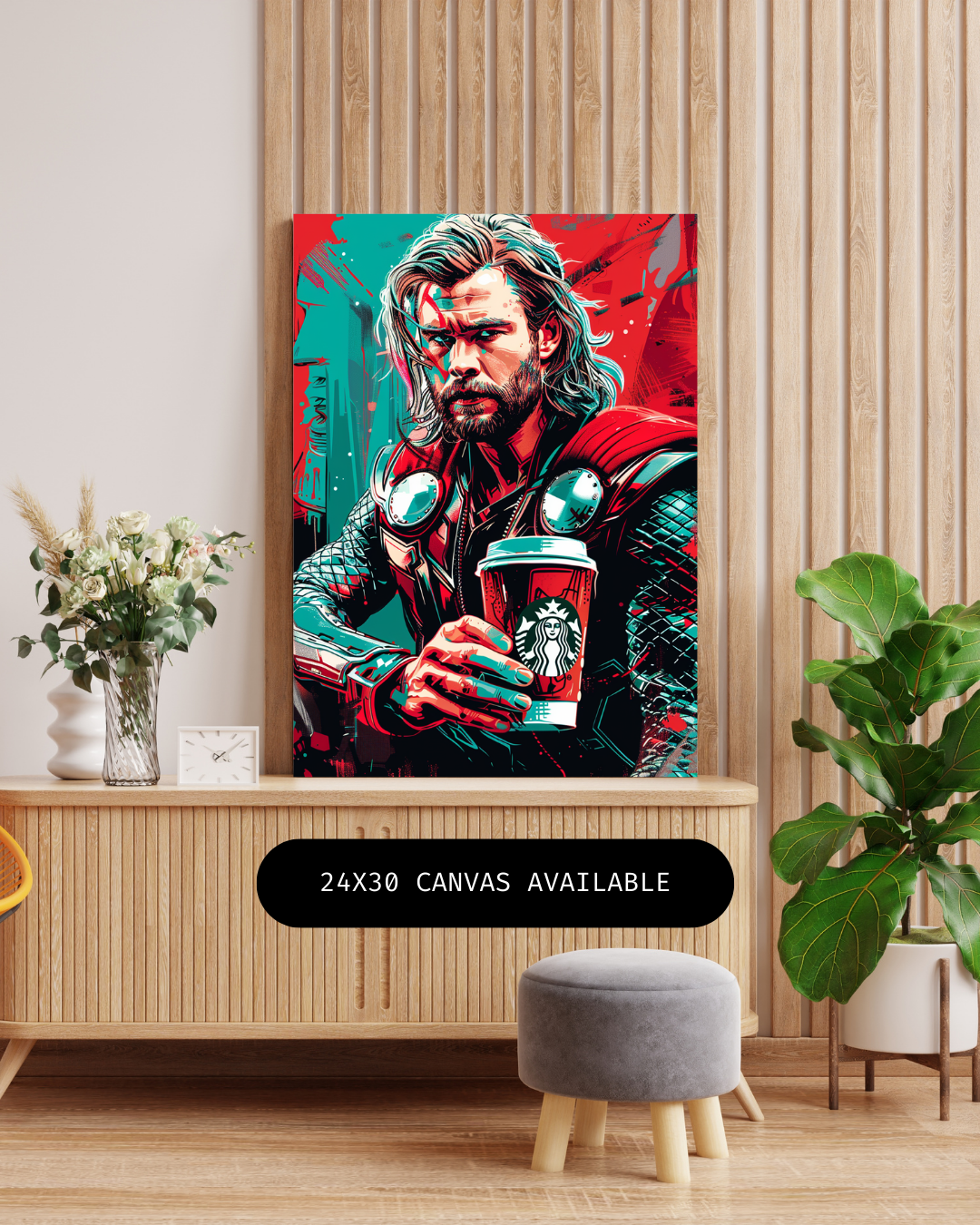 Thunder Coffee - Custom Canvas Wall Art