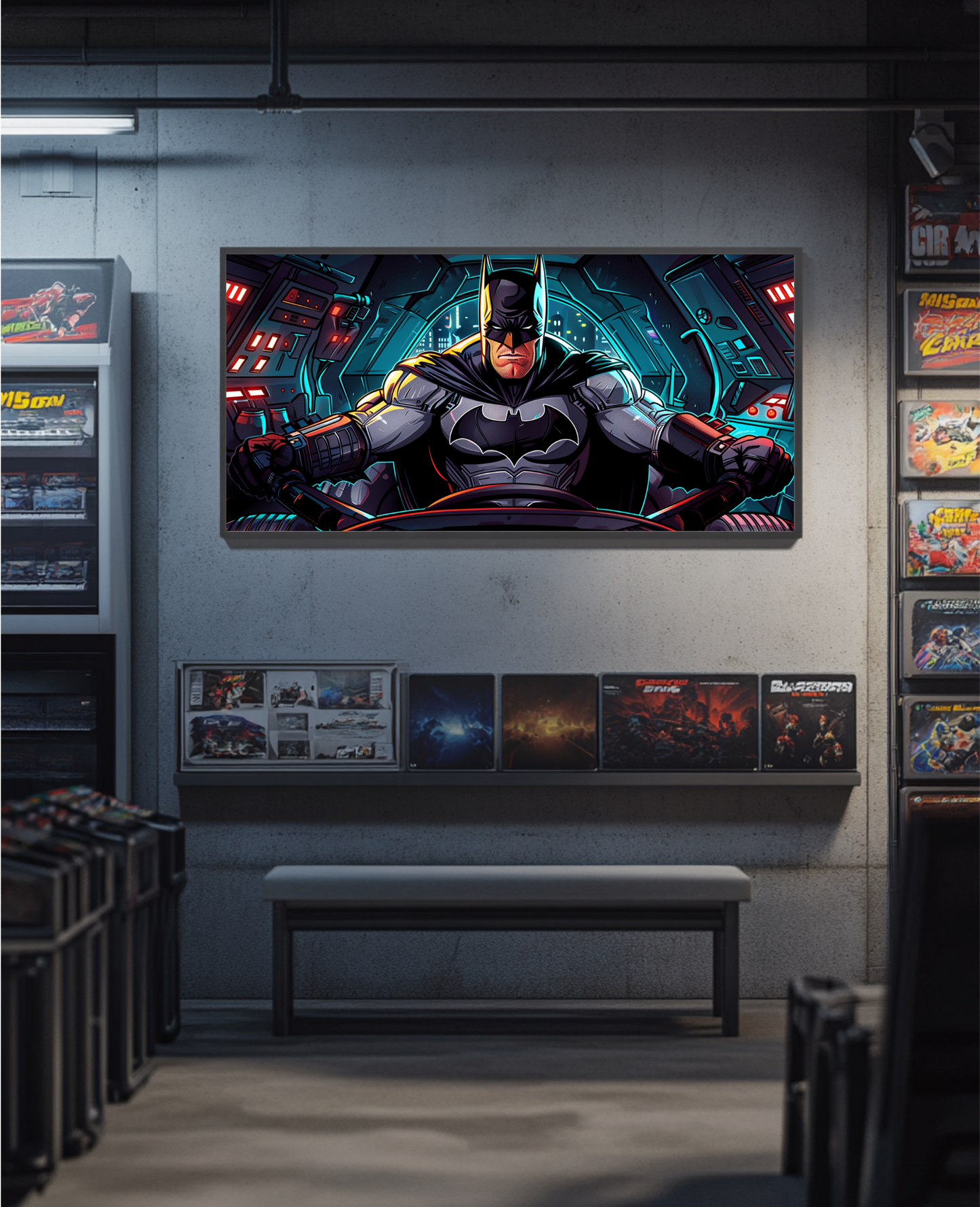 Batmobile- Custom Canvas Wall Art