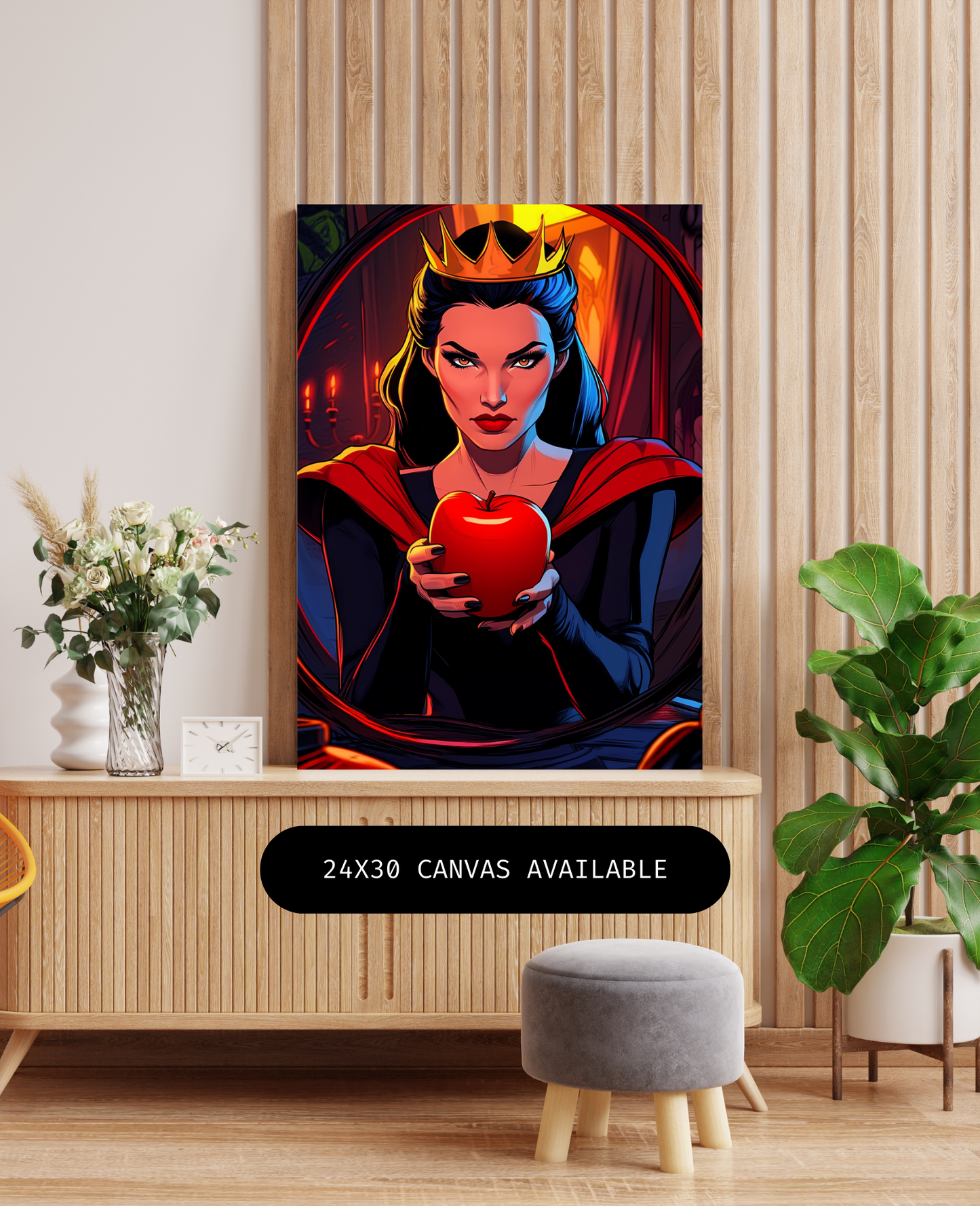 Apple Queen- Custom Canvas Wall Art