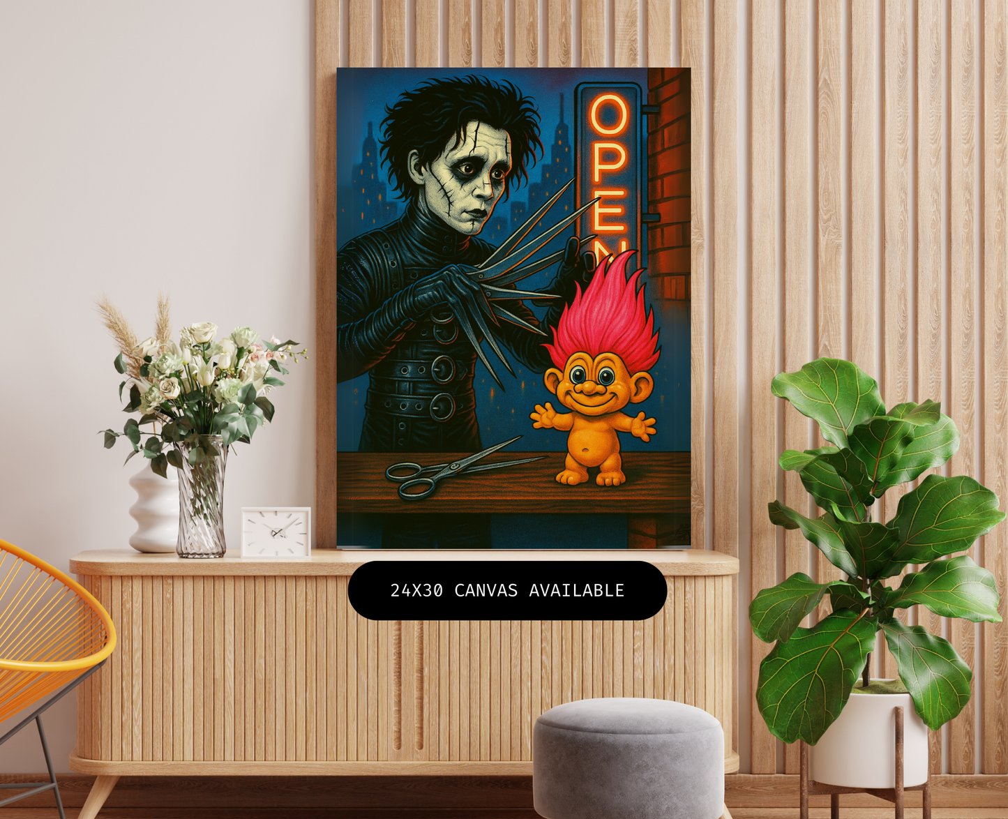 Barbershop- Custom Canvas Wall Art