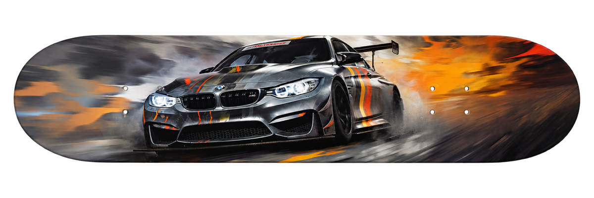 BMW Drift Racer — Skateboard Deck