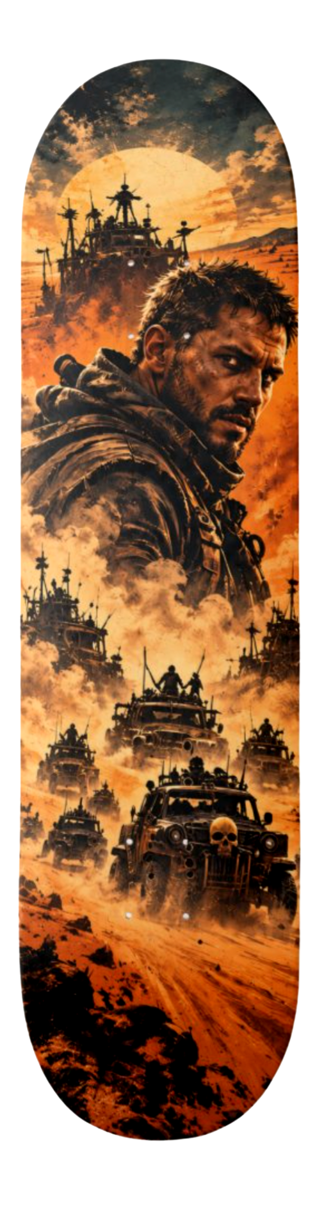 Post-Apocalyptic Desert Convoy — Skateboard Deck