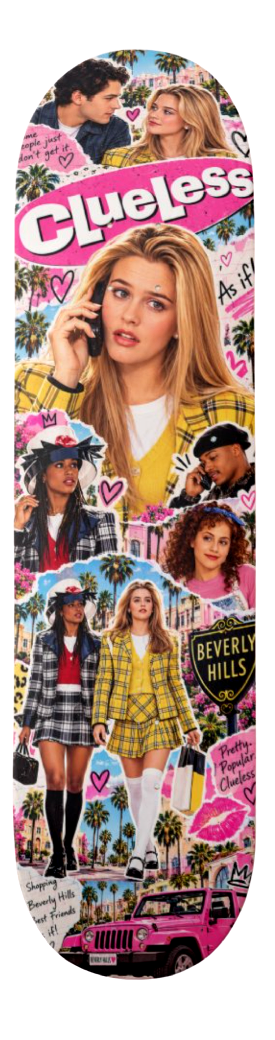 Clueless Beverly Hills Pop Art — Skateboard Deck
