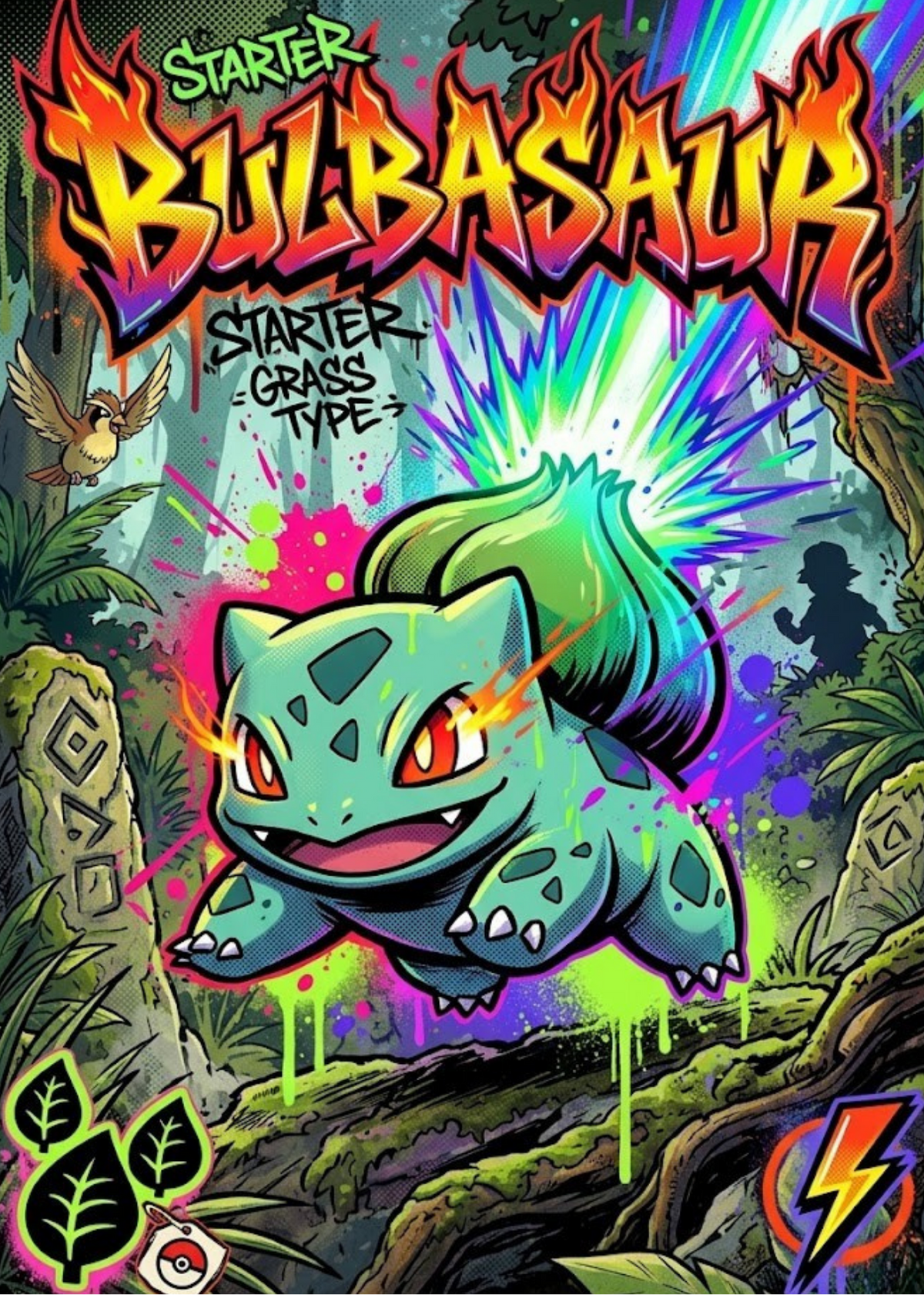 Bulbasaur — 5x7 Anime Canvas