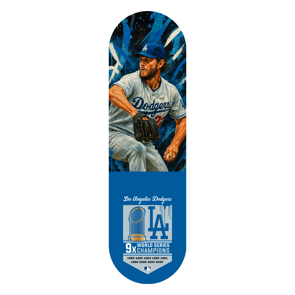 Clayton Kershaw 9x World Series Champions — Skateboard Deck