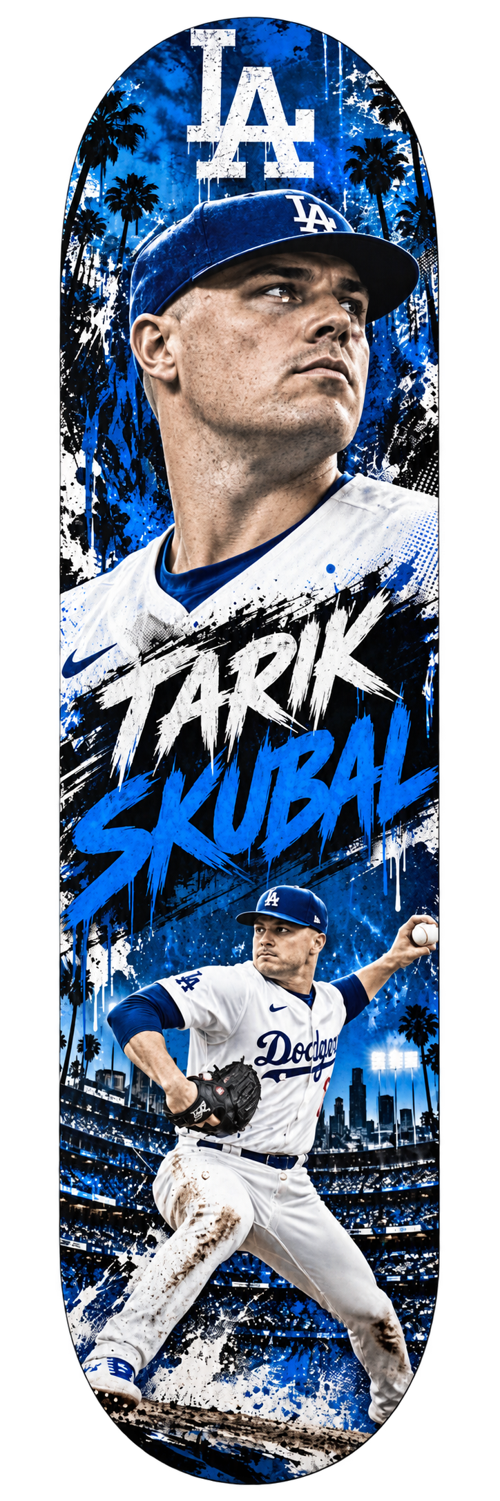 Tarik Skubal — Dodgers Skateboard Deck