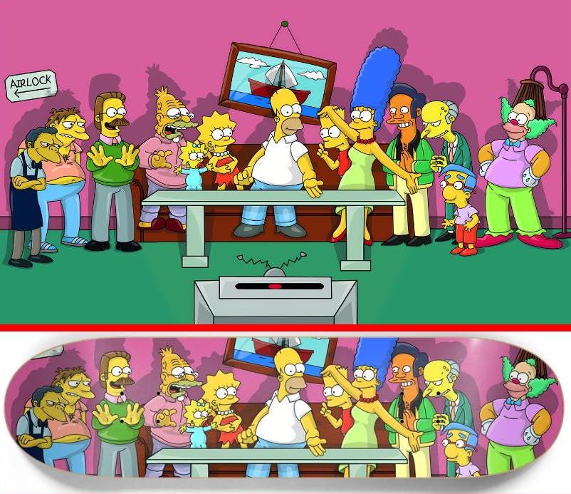 Last Springfield Supper- Customized Skateboard