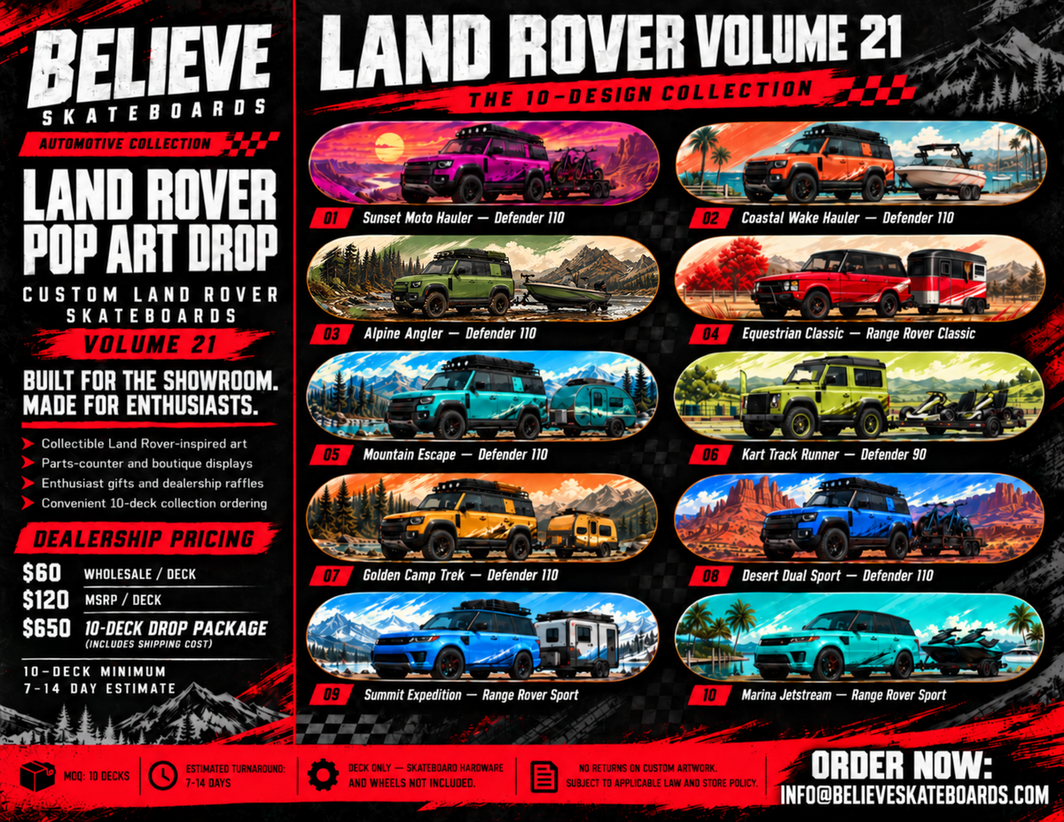LAND ROVER POP ART DROP — VOLUME 21 | 10-DECK COLLECTION