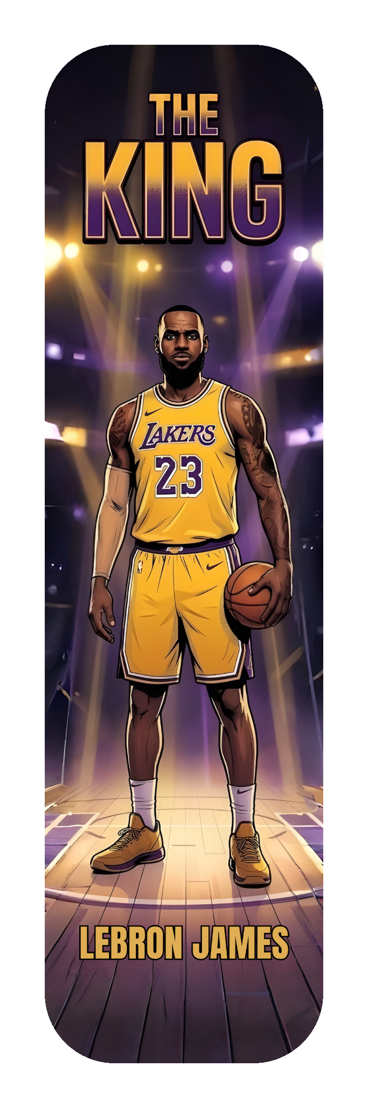 LeBron James The King Lakers — Skateboard Deck