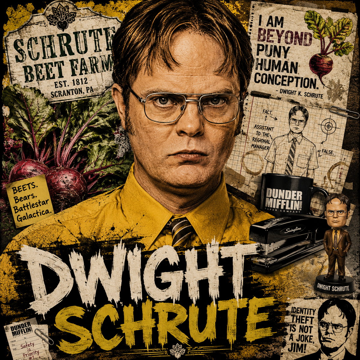 Dwight Schrute – The Office 4x4 Tile