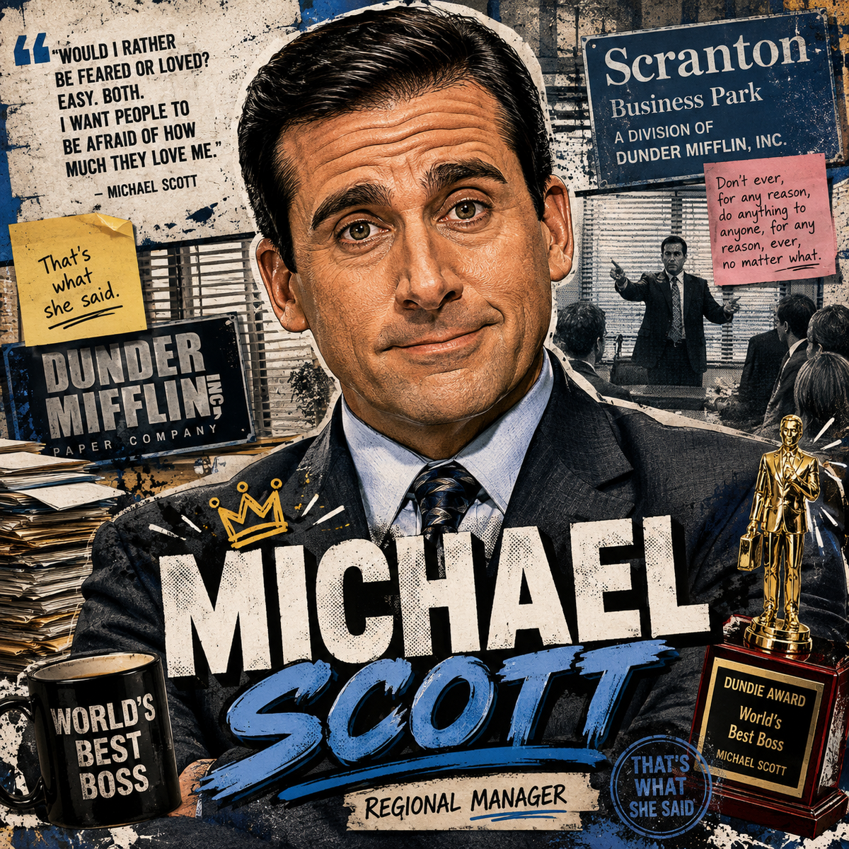 Michael Scott – The Office 4x4 Tile