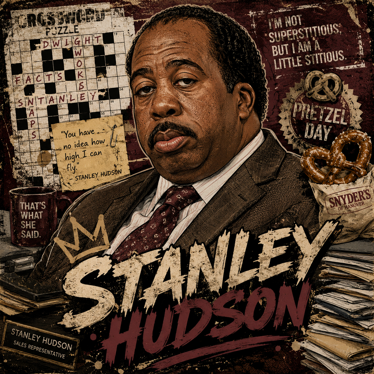 Stanley Hudson – The Office 4x4 Tile