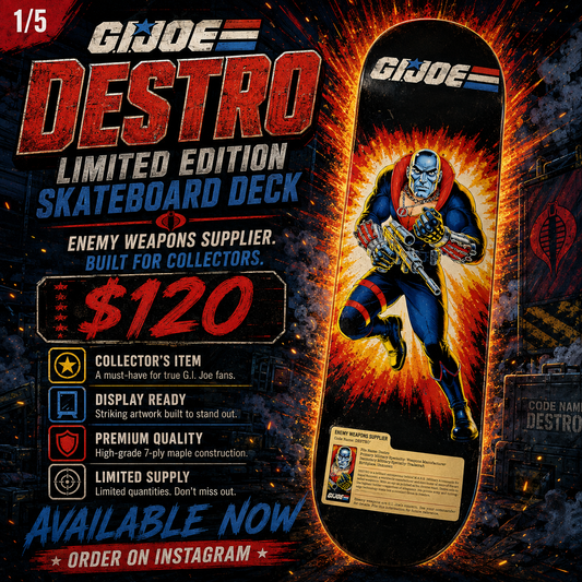 Silver Headed Villain - Customized Skateboard
