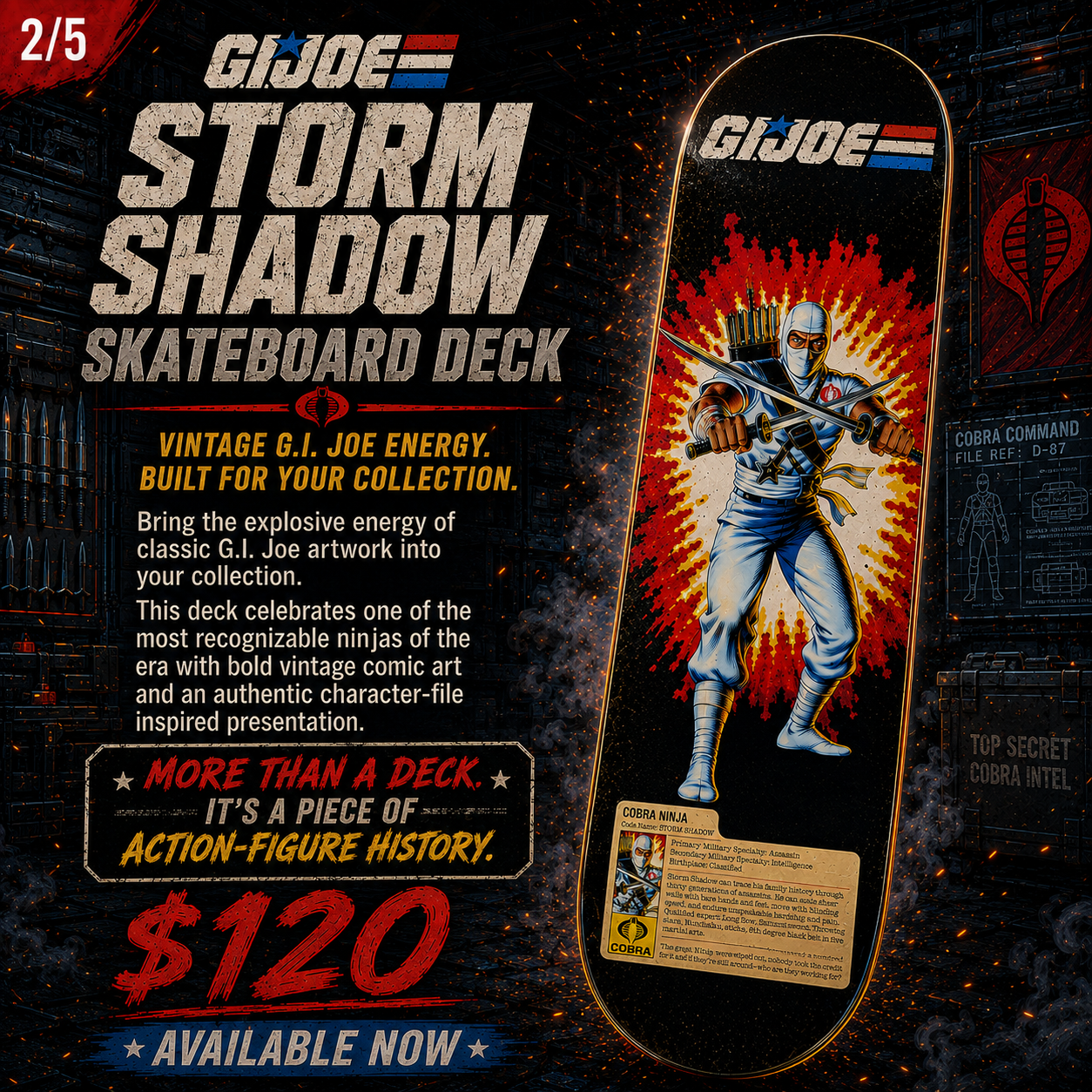 Cobra Ninja - Customized Skateboard
