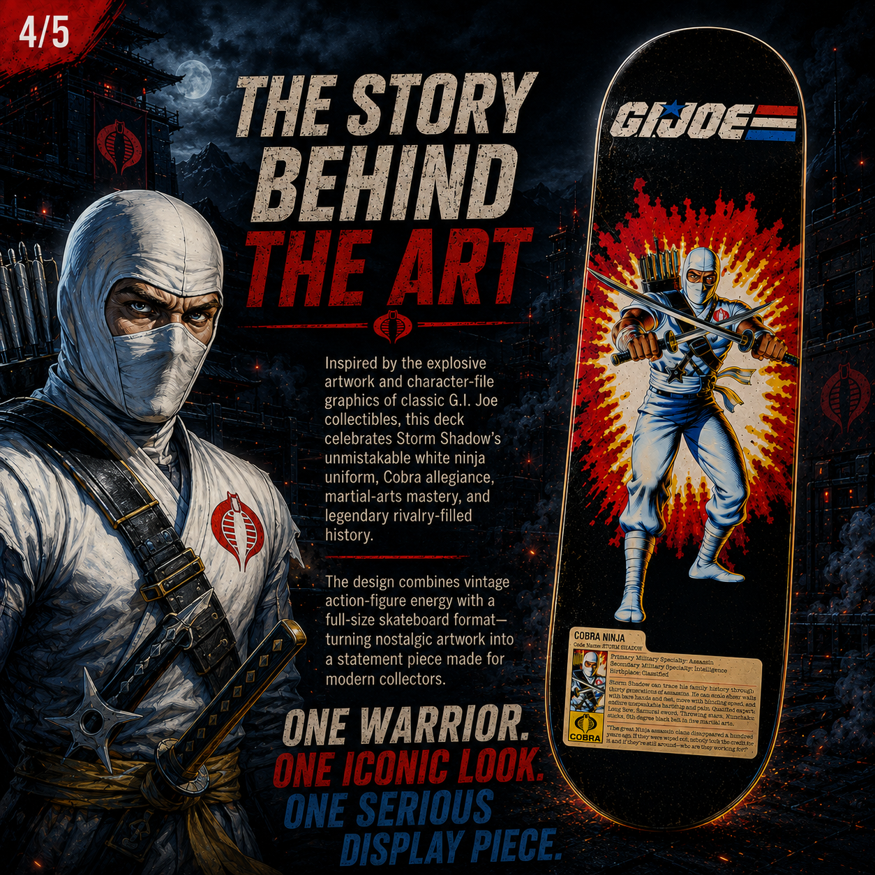 Cobra Ninja - Customized Skateboard