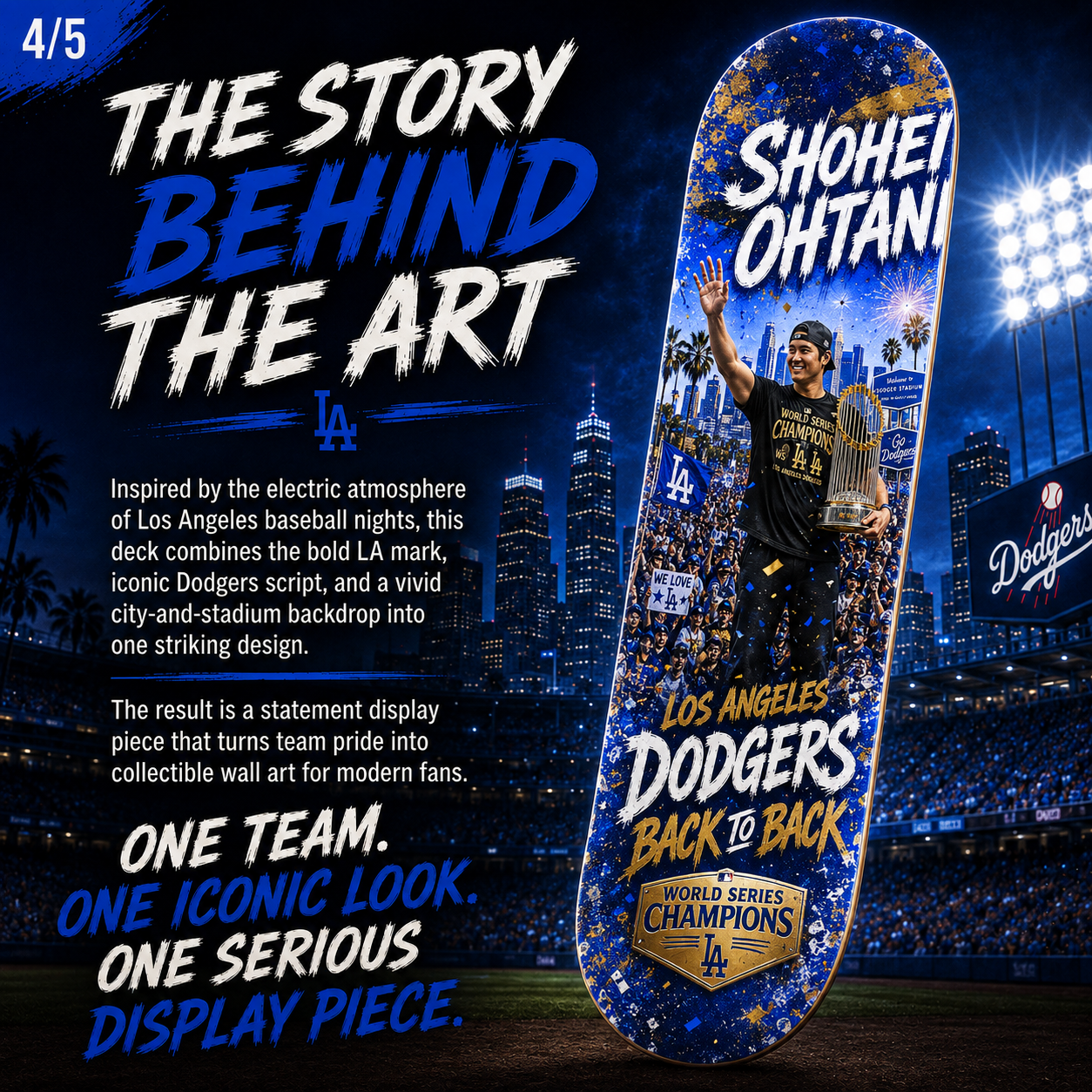 Baseball Parade 1- Customized Skateboard