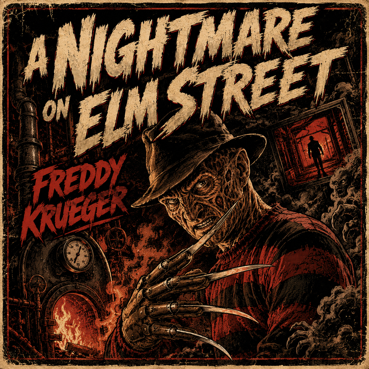 Nightmare on Elm Street- 4x4 Tile