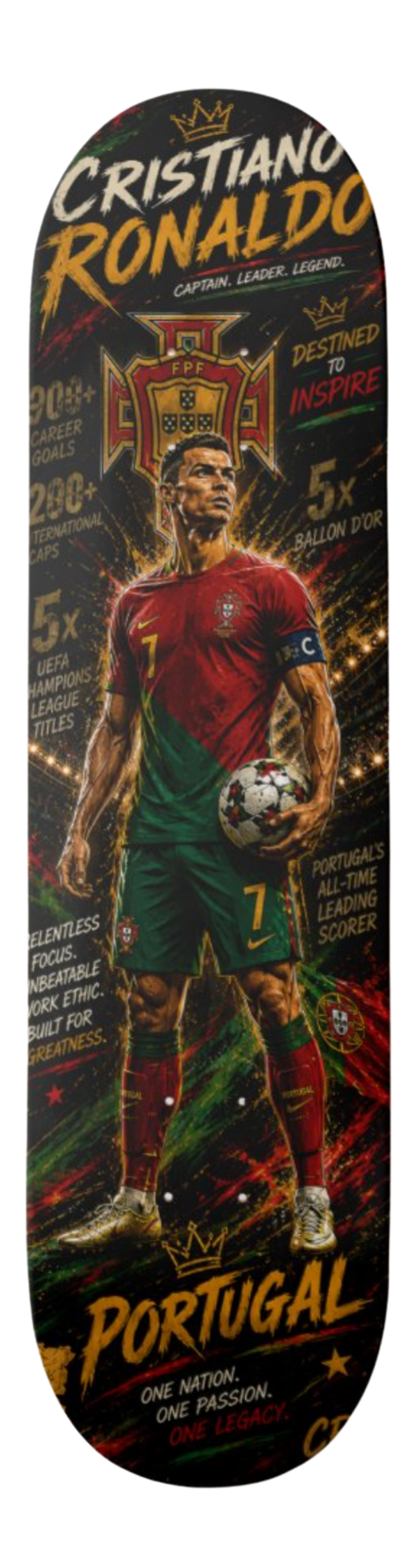 Cristiano Ronaldo Portugal — Skateboard Deck