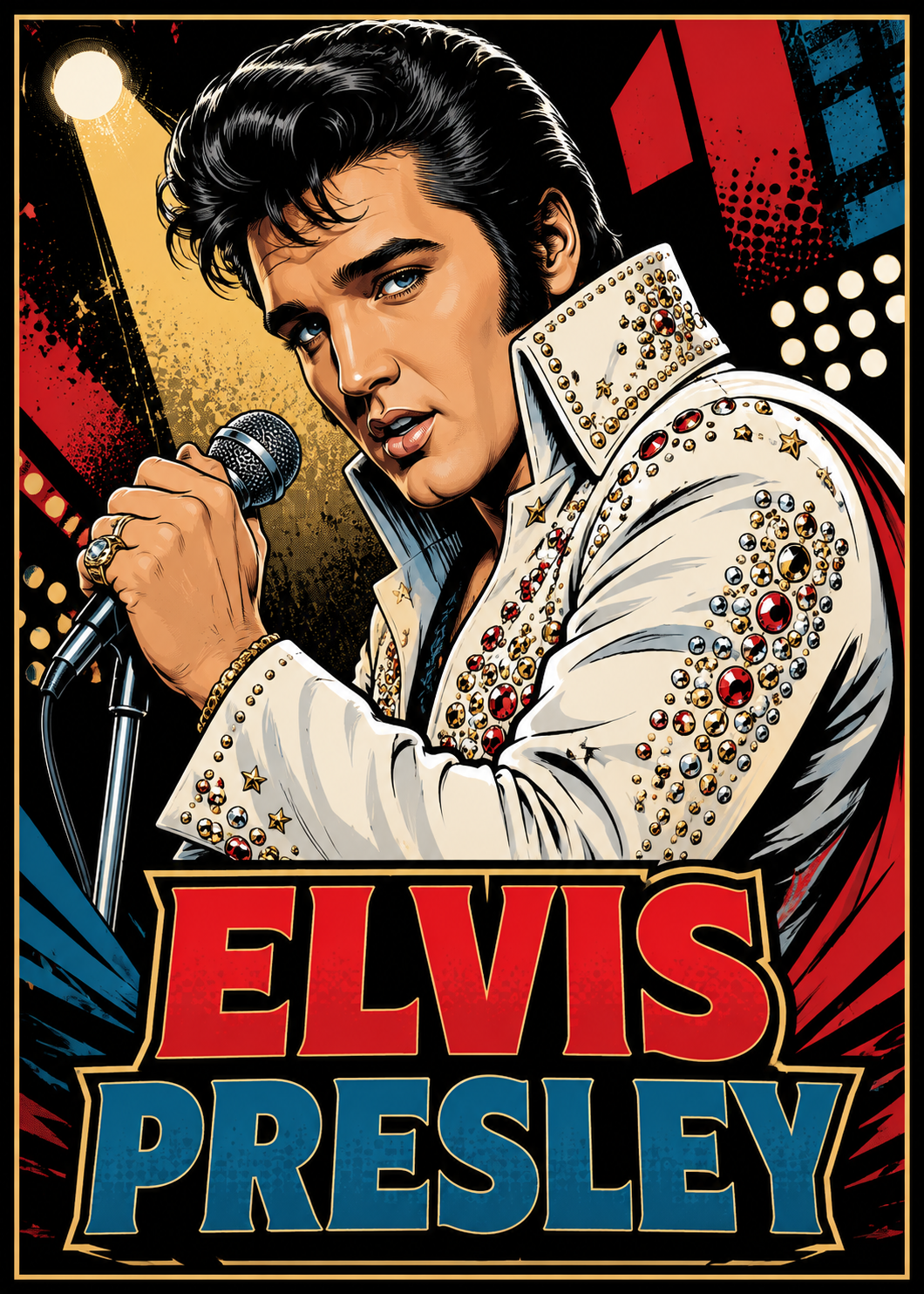 Elvis- Custom 5x7 Canvas