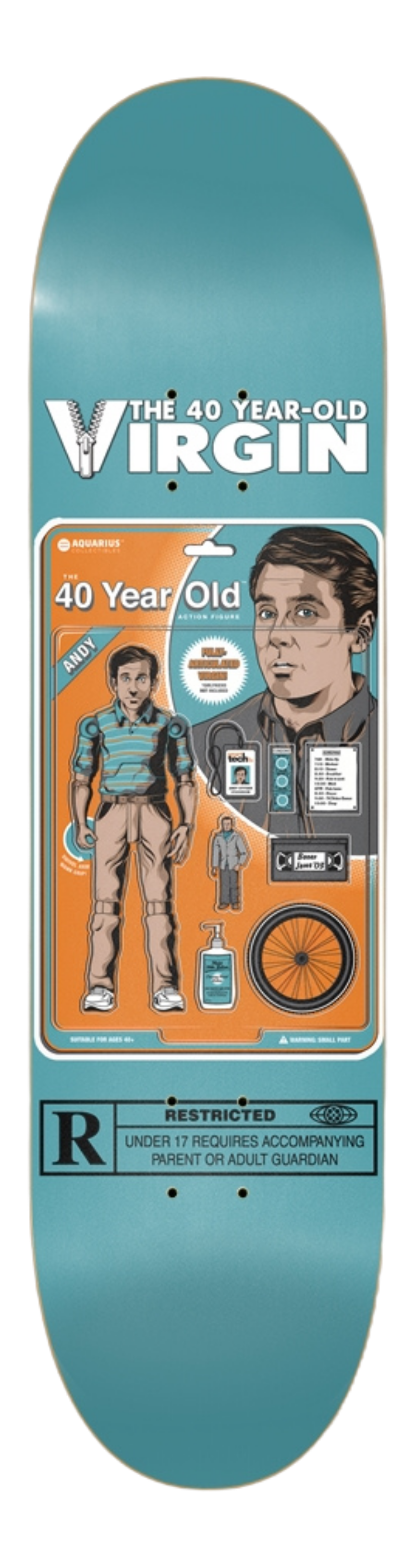 40 Year Old Virgin- Customized Skateboard