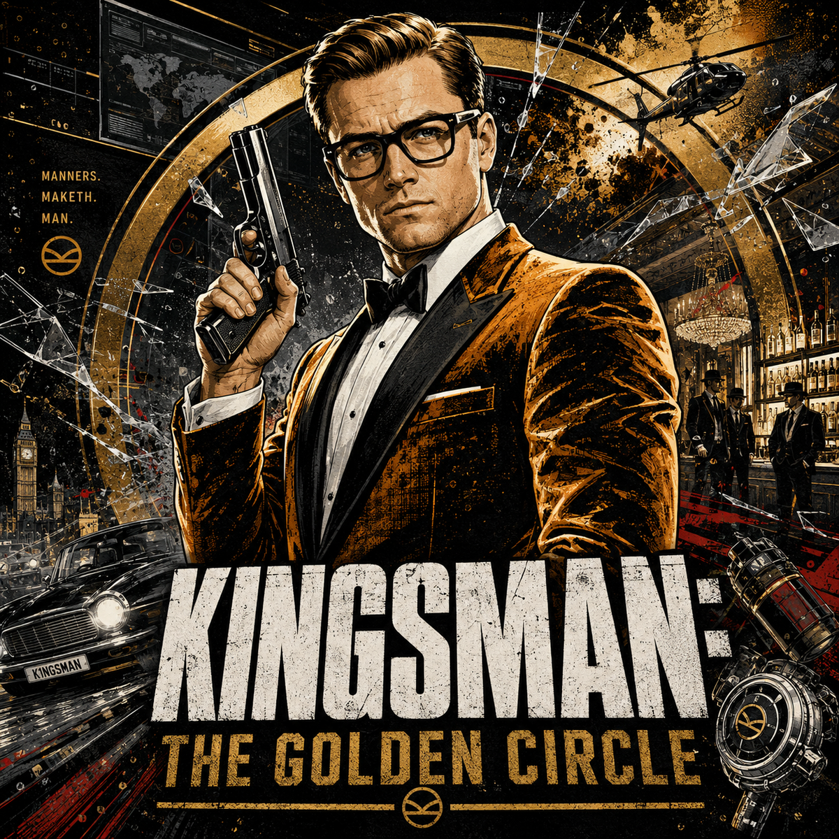Kingsman- 4x4 Tile