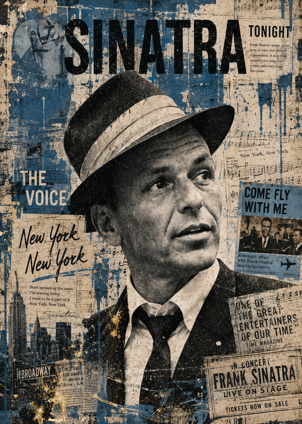 Sinatra- Custom 5x7 Canvas